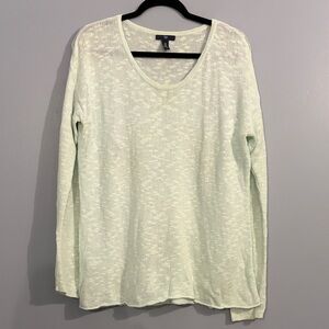 Women's Gap Light Green Scoop Neck Sweater Top